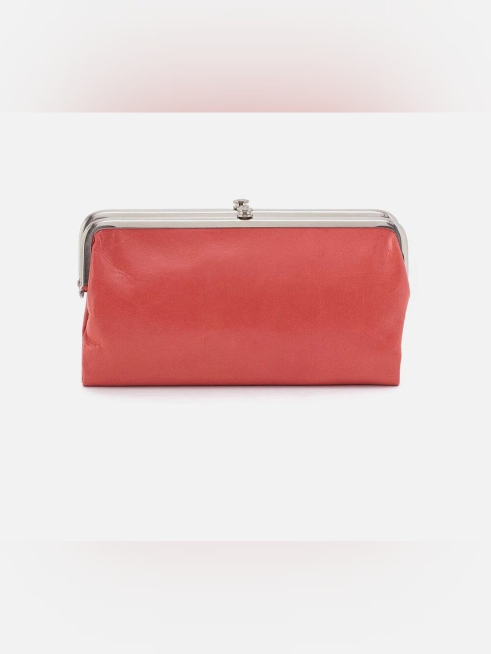 NWT HOBO Lauren Clutch-Wallet Cherry Blossom Pink 100% Leather
